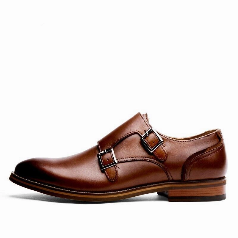 Military Oxfords West Louis Casual Genuine Leather Formal Shoes