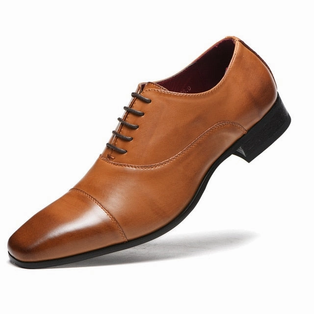 Formal Shoes Oxfords West Louis New Spring Business PU Leather Lace-up Formal Shoes