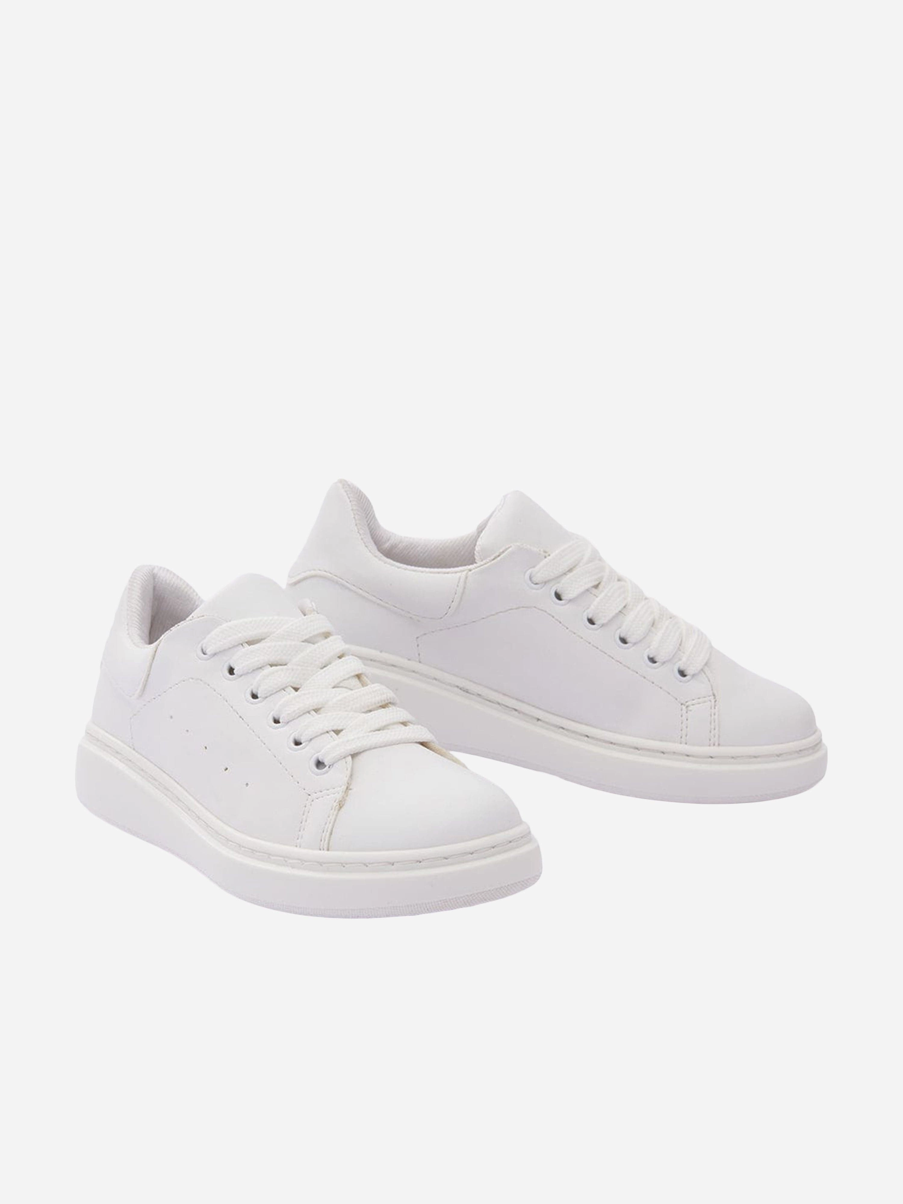 Light Basketball Sneakers White Lace Sneakers