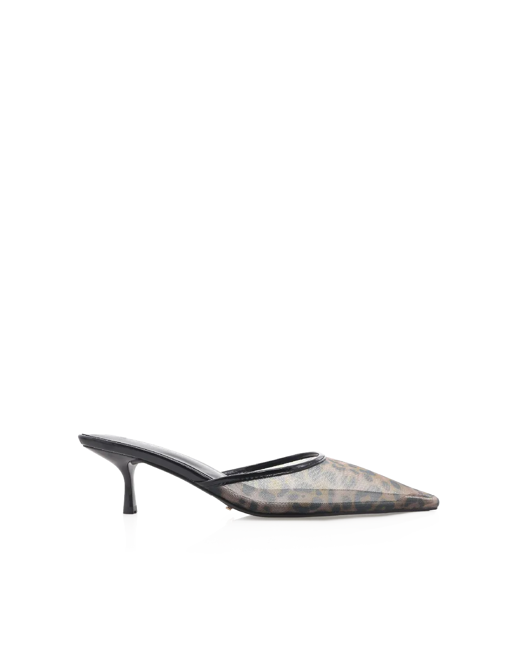 Suede Knee Boots With Block Heel WINTON - LEOPARD MESH