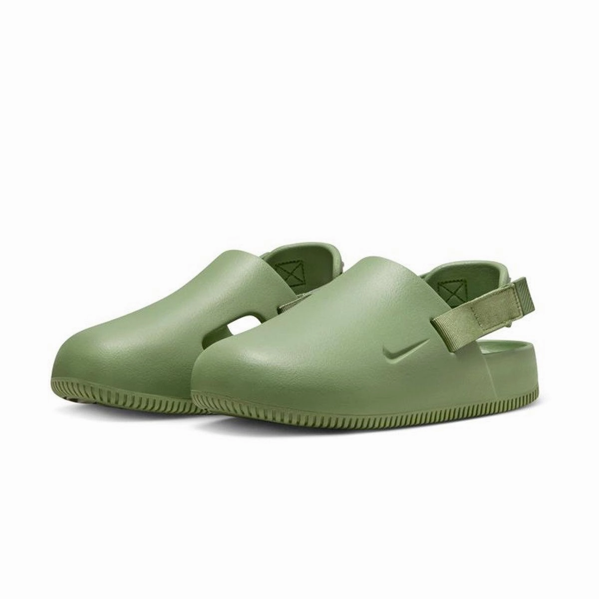 Wmn's Mule Nike Calm 'Oil Green' Bearpaw Platform Slippers