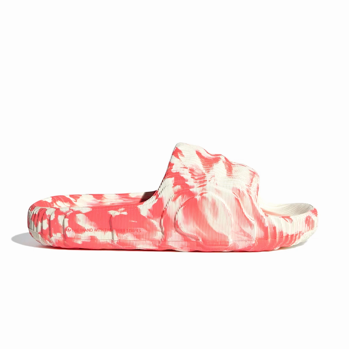 Extra Wide Fitting Slippers Wmns Adilette 22 'Ivory Solar Red'