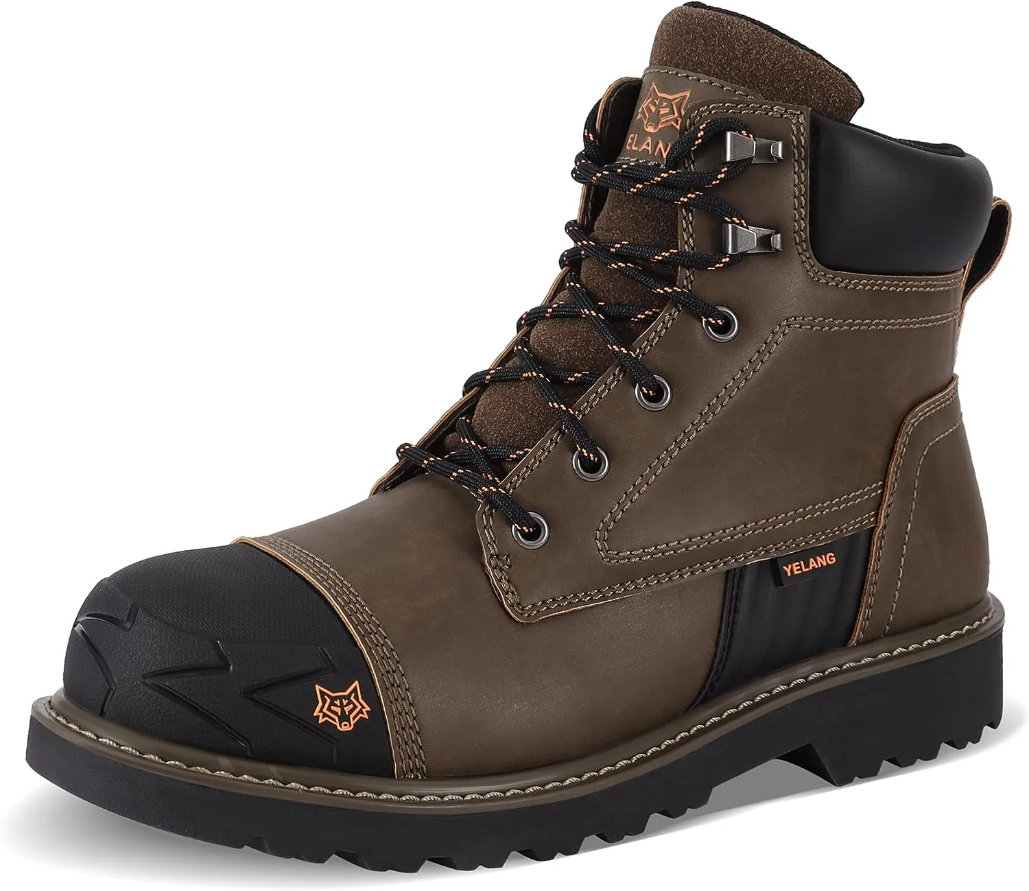 Best Work Boots For Flat Feet Men's Steel Toe Safety Work Boot