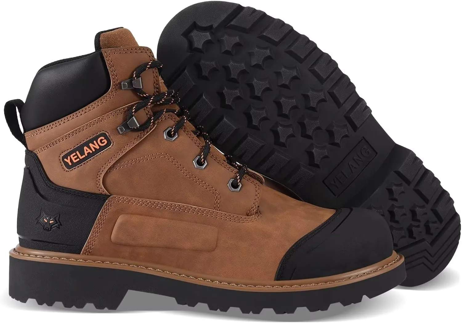 Men's Steel Toe Safety Work Boot Best Pull On Work Boots For Concrete Floors