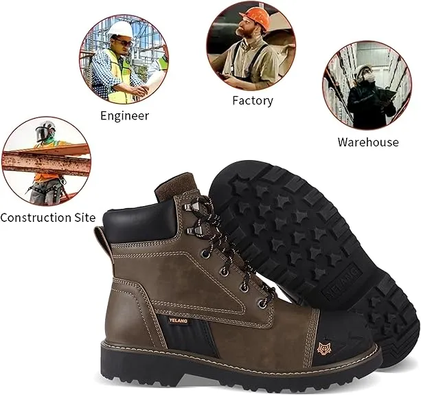 Men's Steel Toe Safety Work Boot Best Winter Steel Toe Work Boots