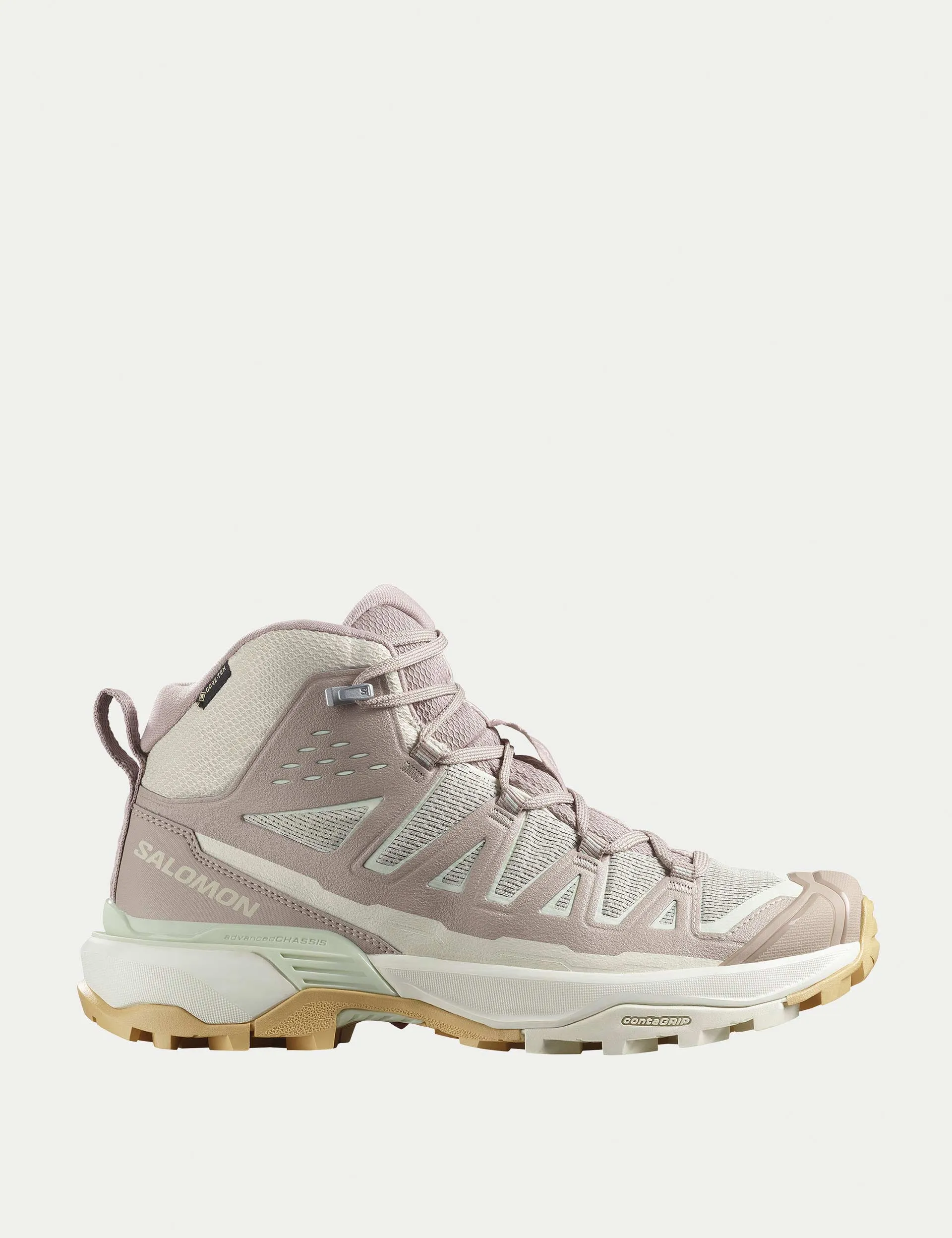 Neoprene Hiking Boots X Ultra 360 Edge Mid Gore-Tex - Rainy Day/Etherea/Canary Green