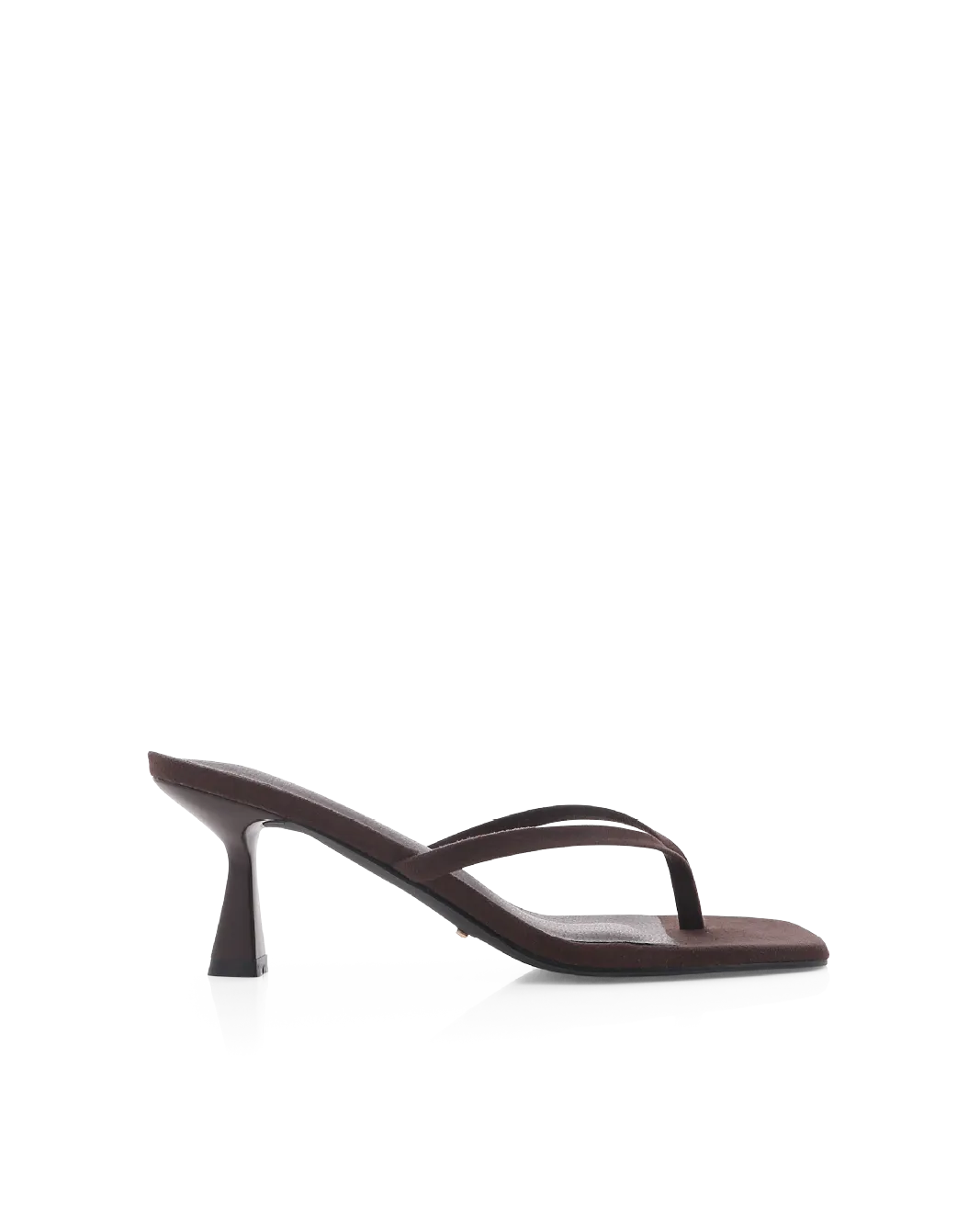 See Through High Heels XAMI - DARK CACAO SUEDE