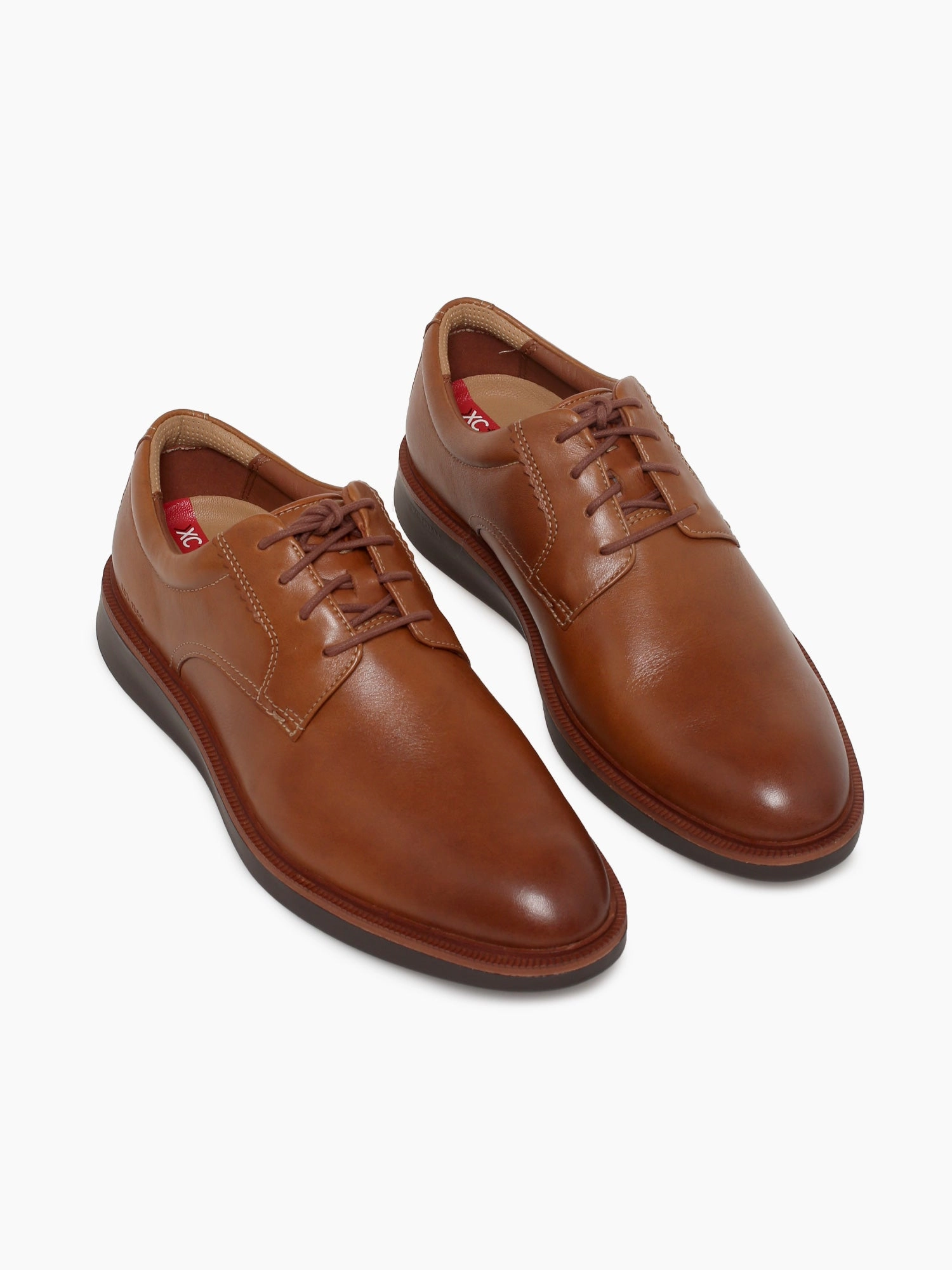 Xc Parker Plain Toe Tan Leather 204381 Oxfords With Leggings