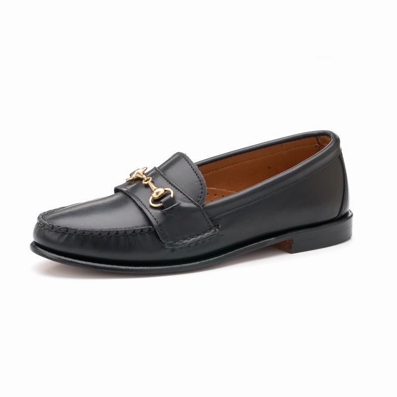 Women's Horsebit Loafers - Black Calf