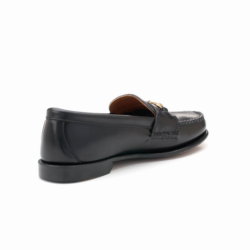 Bobbies Loafers Women's Horsebit Loafers - Black Calf