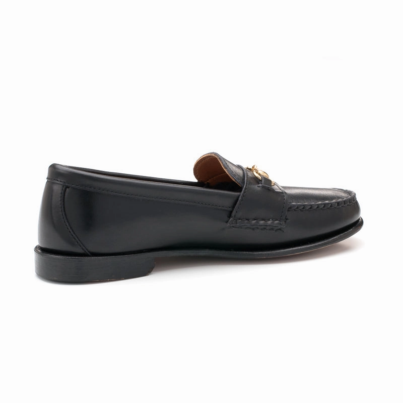 Ferragamo Penny Loafers Women's Horsebit Loafers - Black Calf