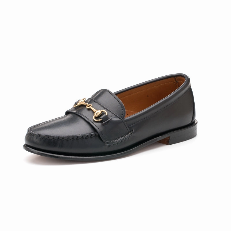 Women's Horsebit Loafers - Black Calf