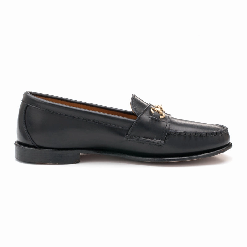 Women's Horsebit Loafers - Black Calf Laurent Loafers