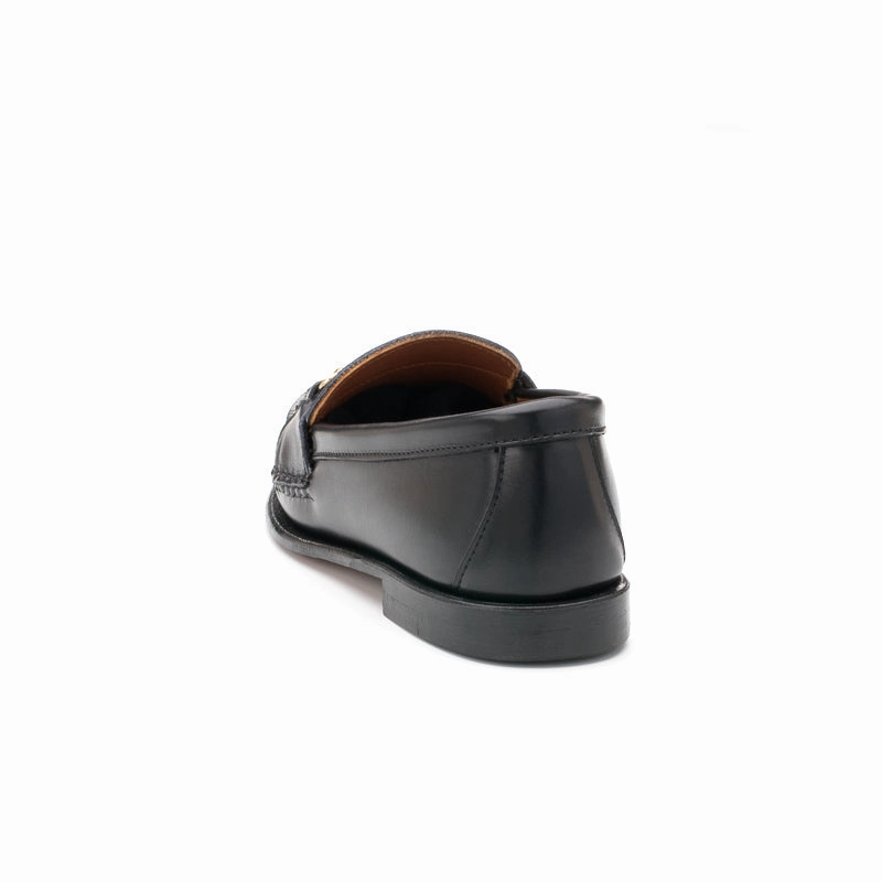 Women's Horsebit Loafers - Black Calf Albane Loafers